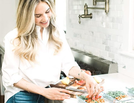 A Woman Cooking Meal Prepping